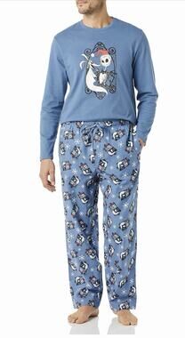 Disney The Nightmare Before Christmas Pajama Lounge Sleep Set Blue Men’s M NWT